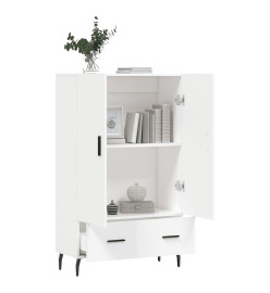 Buffet haut blanc 69,5x31x115 cm bois d'ingénierie