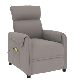 Fauteuil de massage Taupe Tissu