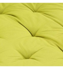 Coussin de plancher de palette Coton 120x40x7 cm Vert