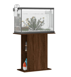 Support d'aquarium chêne marron 36x75x72,5 cm bois d'ingénierie