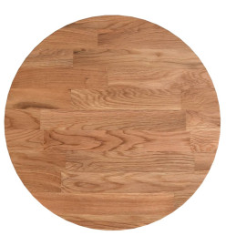 Dessus de table rond Marron clair Ø30x1,5 cm Bois chêne traité