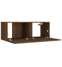 Ensemble de meubles TV 5 pcs Chêne marron Bois d'ingénierie