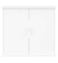 Support pour aquarium blanc 81x36x73 cm bois d'ingénierie