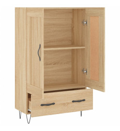 Buffet haut chêne sonoma 69,5x31x115 cm bois d'ingénierie