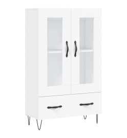 Buffet haut blanc 69,5x31x115 cm bois d'ingénierie