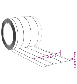 Rideau de porte transparent 200 mmx1,6 mm 10 m PVC