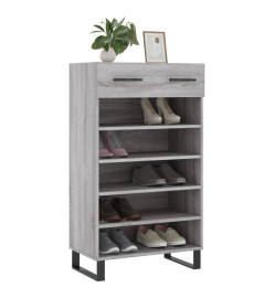 Armoire à chaussures sonoma gris 60x35x105 cm bois d'ingénierie