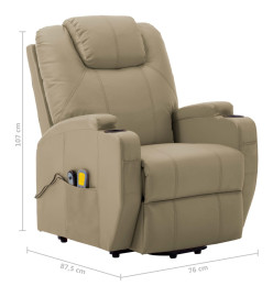 Fauteuil de massage Cappuccino Similicuir