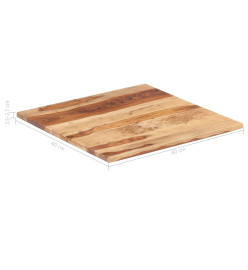 Dessus de table Bois solide 25-27 mm 60x60 cm