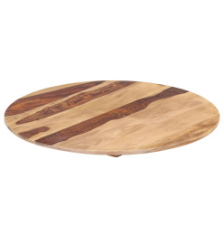 Dessus de table Bois solide Rond 25-27 mm 60 cm