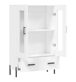 Buffet haut blanc 69,5x31x115 cm bois d'ingénierie