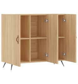 Buffet chêne sonoma 90x34x80 cm bois d'ingénierie