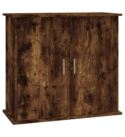 Support pour aquarium chêne fumé 81x36x73 cm bois d'ingénierie