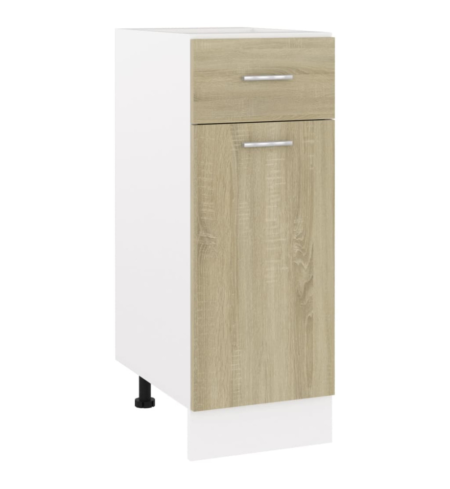 Armoire de plancher tiroir Chêne sonoma 30x46x81,5 cm Aggloméré