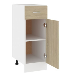 Armoire de plancher tiroir Chêne sonoma 30x46x81,5 cm Aggloméré