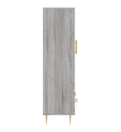 Buffet haut sonoma gris 69,5x31x115 cm bois d'ingénierie