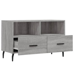 Meuble TV Sonoma gris 80x36x50 cm Bois d'ingénierie