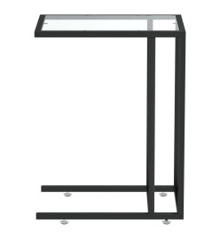 Table d'appoint ordinateur Transparent 50x35x65 cm Verre trempé