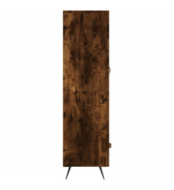 Buffet haut chêne fumé 69,5x31x115 cm bois d'ingénierie