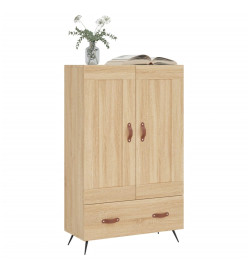 Buffet haut chêne sonoma 69,5x31x115 cm bois d'ingénierie