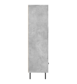 Buffet haut gris béton 69,5x31x115 cm bois d'ingénierie