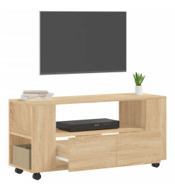 Meubles TV chêne sonoma 102x34,5x43 cm bois d'ingénierie