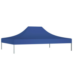 Toit de tente de réception 4,5x3 m Bleu 270 g/m²