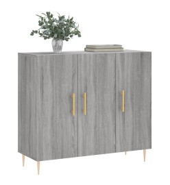 Buffet sonoma gris 90x34x80 cm bois d'ingénierie