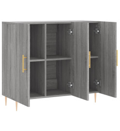 Buffet sonoma gris 90x34x80 cm bois d'ingénierie