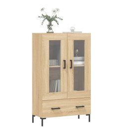 Buffet haut chêne sonoma 69,5x31x115 cm bois d'ingénierie