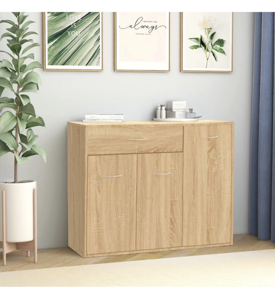Buffet Chêne sonoma 88x30x70 cm Aggloméré Buffet Chêne sonoma 88x30x70 cm Aggloméré