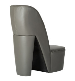 Chaise en forme de chaussure à talon haut Gris Similicuir