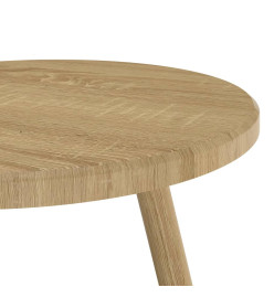 Table de bistro Marron clair Ø60x76 cm MDF et fer