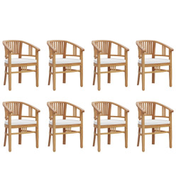 Ensemble à dîner de jardin 9 pcs Bois de teck solide