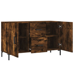 Buffet chêne fumé 100x36x60 cm bois d'ingénierie