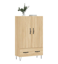 Buffet haut chêne sonoma 69,5x31x115 cm bois d'ingénierie