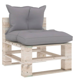 Salon palette de jardin 6 pcs avec coussins bois de pin