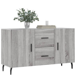 Buffet sonoma gris 100x36x60 cm bois d'ingénierie