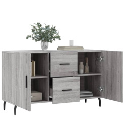 Buffet sonoma gris 100x36x60 cm bois d'ingénierie