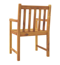 Chaises de jardin lot de 8 56x55,5x90 bois massif d'acacia