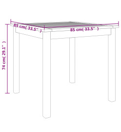 Ensemble de salle à manger de jardin 5 pcs Bois d'acacia solide