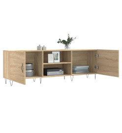 Meuble TV chêne sonoma 150x30x50 cm bois d'ingénierie