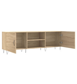 Meuble TV chêne sonoma 150x30x50 cm bois d'ingénierie