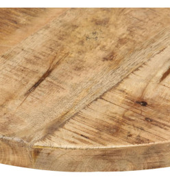 Dessus de table Bois de manguier solide Rond 25-27 mm 50 cm