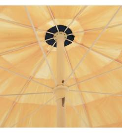 Parasol de plage Naturel 240 cm Style hawaïen