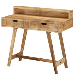 Bureau 100x45x90 cm Bois de manguier brut solide