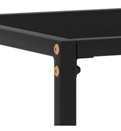 Table console Noir 120x35x75 cm Verre trempé