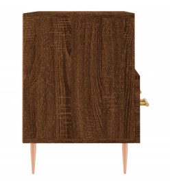 Meuble TV Chêne marron 80x36x50 cm Bois d'ingénierie