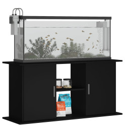 Support pour aquarium noir 121x41x58 cm bois d'ingénierie