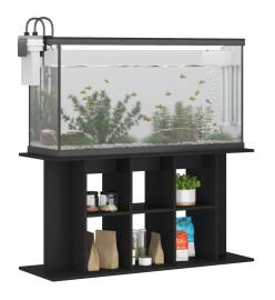 Support pour aquarium noir 120x40x60 cm bois d'ingénierie